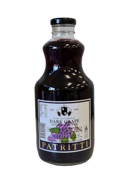 patritti dark red grape juice 1 litre bottle